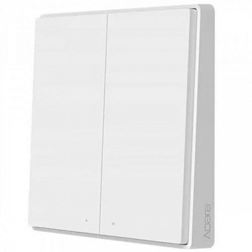 Беспроводной выключатель Aqara Wall Wireless Switch Double Key D1 (WXKG07LM) White (Белый) — фото